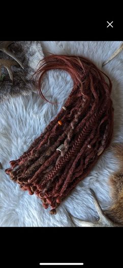 Set of 50 SE synthetic dreads braids Single ended dreads