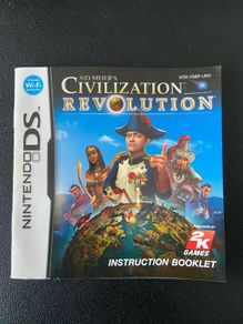 Civilisation Revolution Nintendo DS Manual (no game)