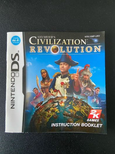 Civilisation Revolution Nintendo DS Manual (no game)