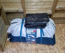 Inflatable Decathlon 4 person, 2 bedroom tent with large porch