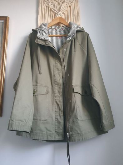 Khaki Green S.oliver Parka Size Large