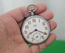 WW1 Era 1910s Swiss Made Military Pocket Watch Silvana