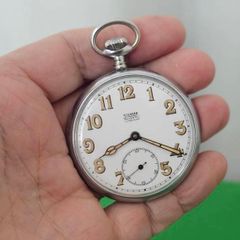 WW1 Era 1910s Swiss Made Military Pocket Watch Silvana
