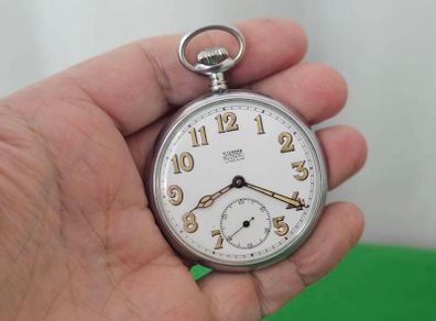 WW1 Era 1910s Swiss Made Military Pocket Watch Silvana
