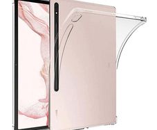 Clear Soft TPU Cover For Samsung Galaxy Tab S7 Plus ShockProof Bumper Case