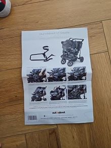 out n about double buggy carseat adapter