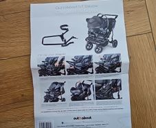 out n about double buggy carseat adapter