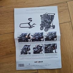 out n about double buggy carseat adapter