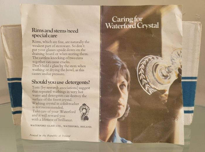Waterford Crystal Glasses Set of 6 Unused Original Box Made in Ireland