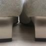 Mario Cerruti Denim Effect Leather Low Heel Shoes Size Eu37 Uk 4 Nwob Image 5