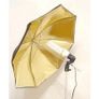 84cm 33 inch Gold & Black Umbrella Image 5
