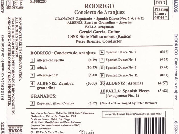 Rodrigo. Concierto de Aranjuez. CD. Free Postage!