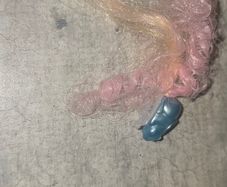Vintage Rabbit Lady Lovely Locks Pixietails Blue Bunny Pink Hair Pixie Tail Clip