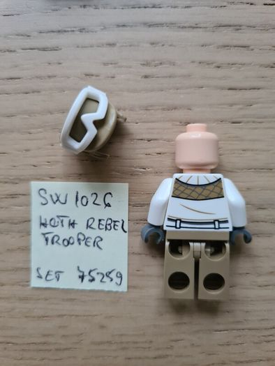 lego sw1026 hoth rebel trooper, set star wars 75259