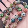 Ancient Gabri Thousand Eyes Skunk Glass Beads Necklace Image 9