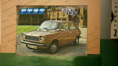 Fiat 127 sign classic car sign