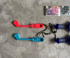 Nintendo Switch accessories and games.