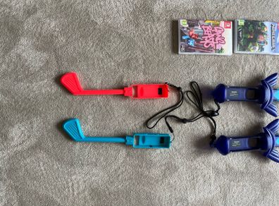 Nintendo Switch accessories and games.