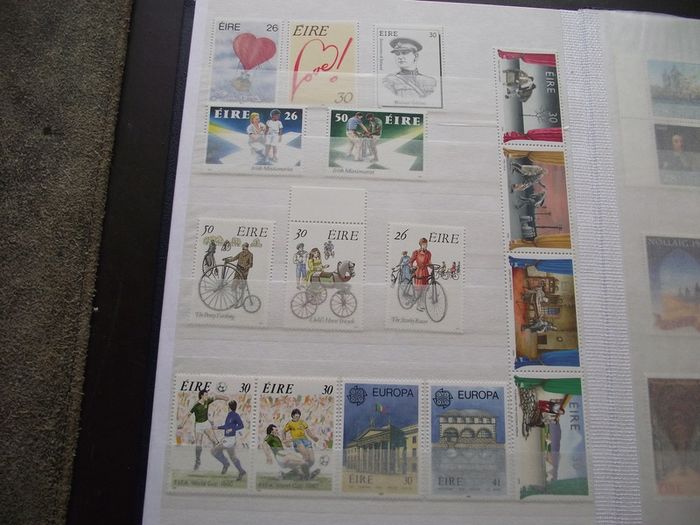 A New Stock Book With Collection Of Mint Irish Stamps N3