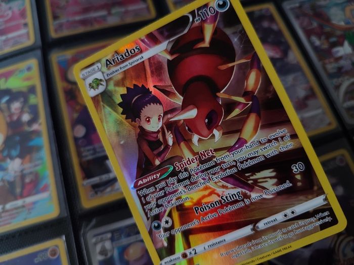 Ariados ! Illustration Rare ! From Brilliant Stars Set ! 2022 ! Pokemon Card !