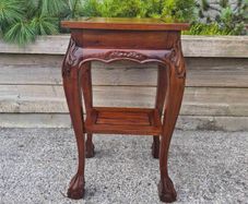 mahogany occasional table