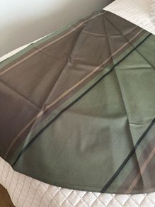 Green Brown Round Tablecloth