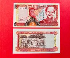 Gambia.  5  Dalasis. 2006  Pick  25a ( Uncirculated )