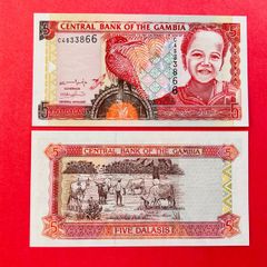Gambia.  5  Dalasis. 2006  Pick  25a ( Uncirculated )
