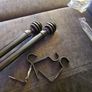 curtain pole gunmetal colour 2.80m Image 2