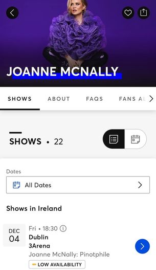 Two tickets for comedian Joanne McNally: Pinotphile