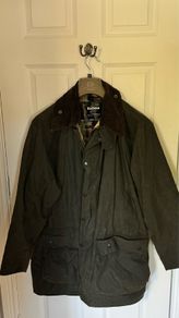 Barbour Border wax jacked
