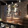 NEW SALE | Peel and Stick Brown Brick Wallpaper, Self-Adhesive Wallpaper, Vinyl Waterproof Vintage Wallpaper, Self-Sticking Wallpaper, Contact Paper for House Decoration Image 4