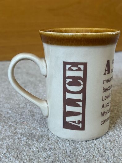 Vintage Alice Name Mug
