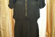 Black dress/tunic Atmosphere with zip size UK16 EUR44 Postage included