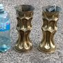Matching Pair of German WW1 7.7 cms Trench Art Vases Image 2