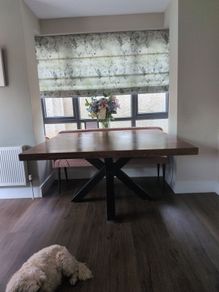 solid wood dining table