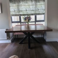 solid wood dining table