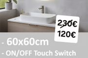 LED Bathroom Mirror Round 60cm Antifog