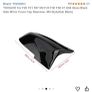 BMW M4 style wing mirror cover (Matte black) Image 7