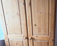 pine freestanding wardrobe