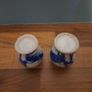 Chinese Miniature Vase Pair 19th Century Blue White Porcelain Image 6