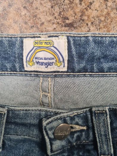 womens WRANGLER PETER MAX EDITION jeans RETRO SLIM  size W 27 L 31 high waisted stretchy