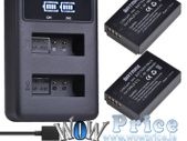 05418 LP-E12 2-Pack Smart LED Dual USB Charger for Canon