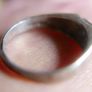Antique Sterling Silver 925 Sapphire Ring Image 8
