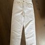 Zara white mom jeans high waisted size 8 Image 2