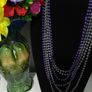 Three Necklaces Purple and Grey Image 2