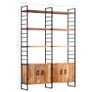 Hand carved 3-Panel Room Divider Brown 120x165 cm Solid Mango Wood Image 5