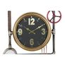 Industrial Wall Clock with Valves and Decorative Pipes Image 2