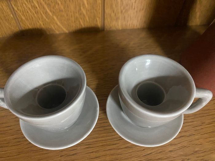 2 Little Teacup Candle Holders