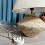 Zara Home Table Lamp - Ceramic Base with Linen Shade Image 3